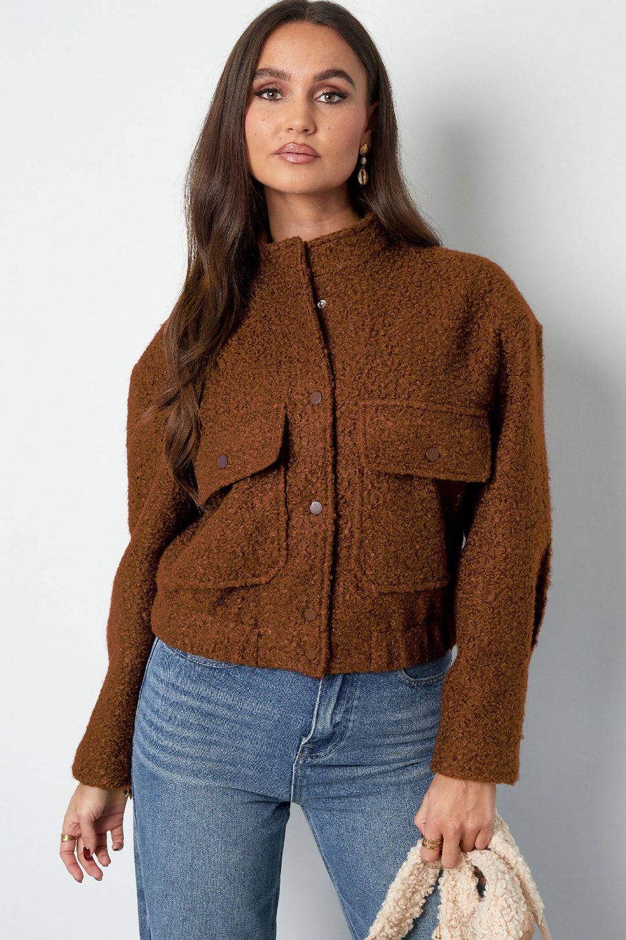 Boucle bomber jacket Picture4